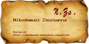 Nikodemusz Zsuzsanna névjegykártya