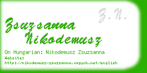 zsuzsanna nikodemusz business card